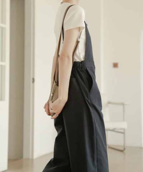 square neck casual salopette　FL2441