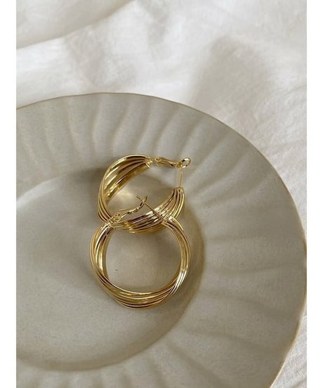circle hoop earrings　FL2354