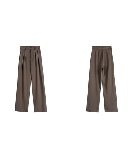 high waist tuck drape pants　FL2193