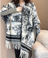 large knit shawl　FL3121