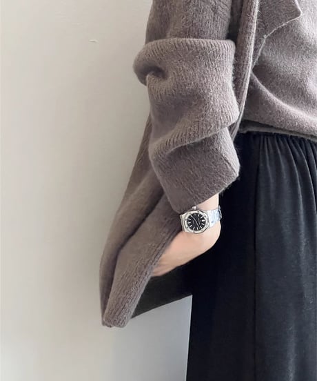 knit cardigan & camisole ensemble /4color　FL3071