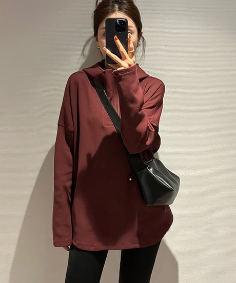 relaxed fit hoodie　FL2476