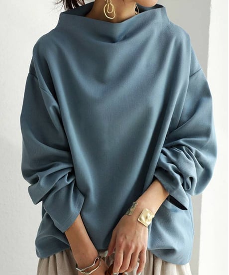 half neck easy pullover /3color　FL3141
