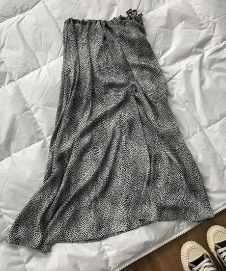 back tail long skirt　FL2709