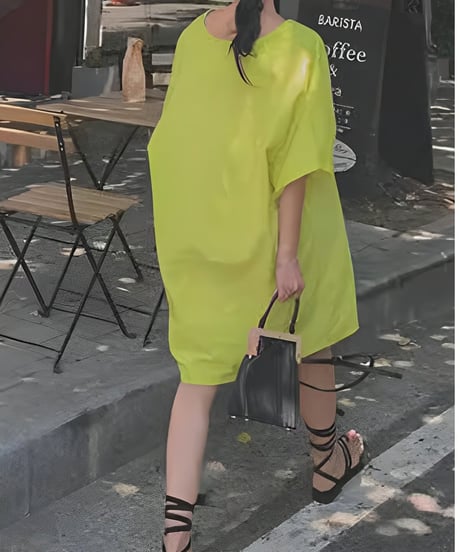 cotton linen relaxed dress /3color　FL3384