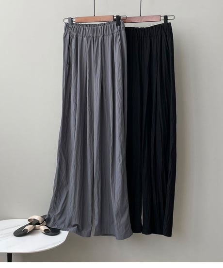 pleated wide-leg pants /4color　FL2705