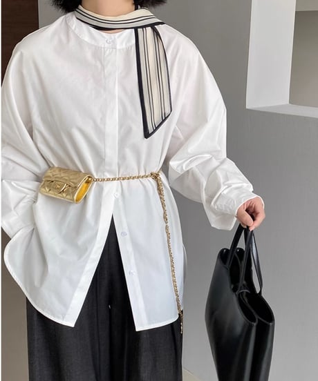 no color lanterns sleeve blouse /2colors　FL2805