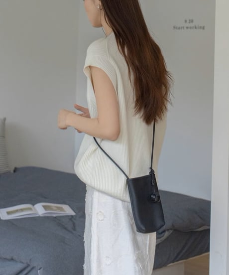 v-neck knit vest /3color　FL3308