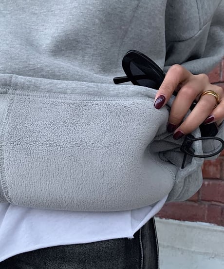 drawstring neck turtleneck sweatshirt　FL2546