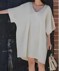 cotton linen relaxed dress /3color　FL3384