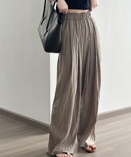 pleated wide-leg pants /4color　FL2705