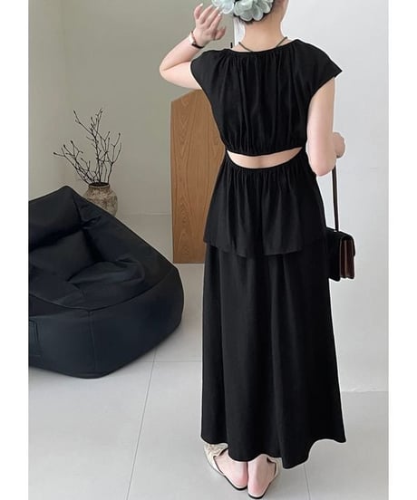 open back tops and skirt set-up　FL2392