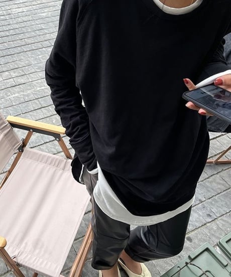 mid-length long sleeve t-shirt /3color　FL2595