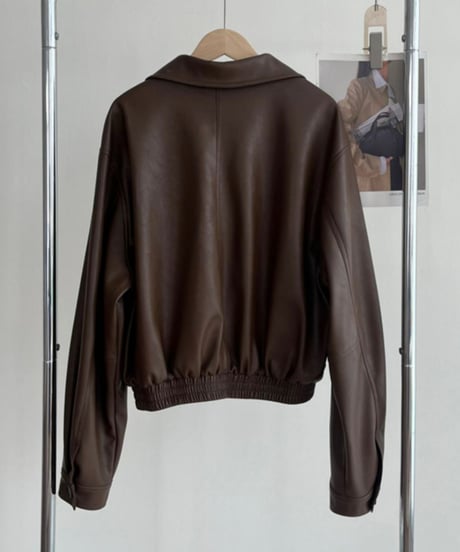 short leather jacket /2color　FL2808