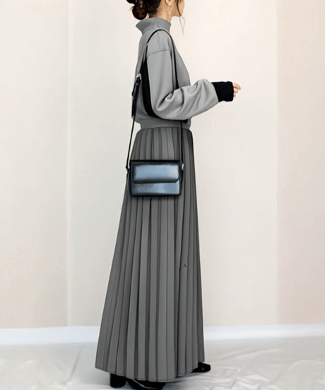 pleated skirt dress /2color　FL3579