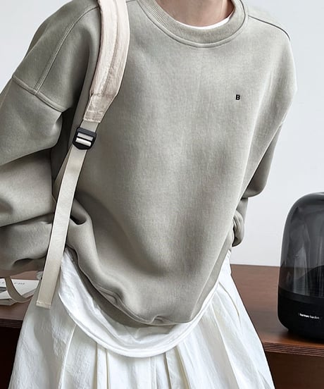 round neck "B" pullover　FL2538