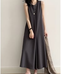 sleeveless a-line dress /2color　FL3341