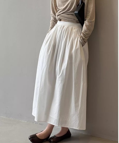 tucked gathered skirt /3color　FL2763