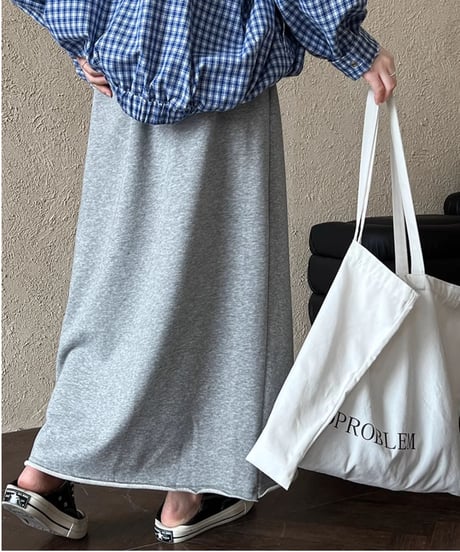 curl-edge sweat skirt /2color　FL2823