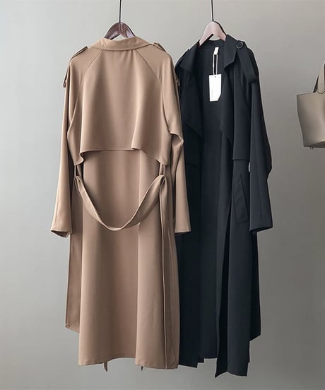 draped trench coat　FL2524