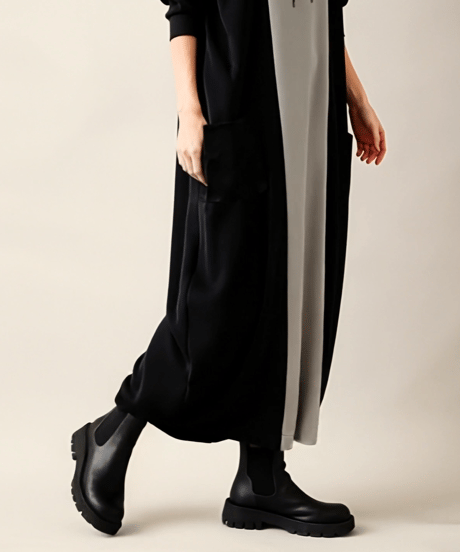 【即納品】relaxed colorblock dress　FL3516