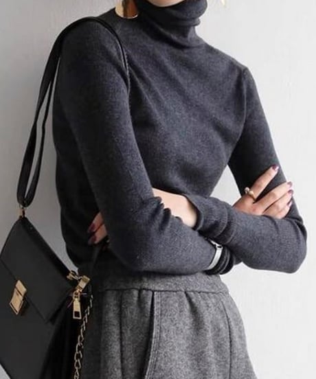 turtleneck pullover sweater /4color　FL2950