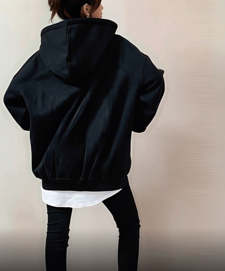 oversized zip hoodie  FL3474