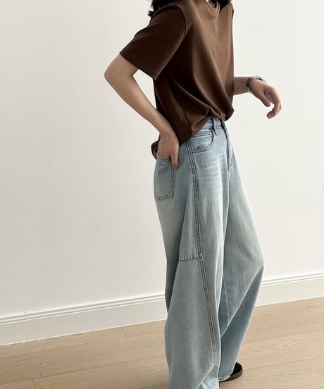 wide leg denim　FL3345