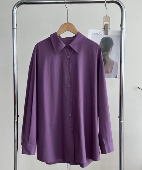 back slit shirt /2color　FL2758