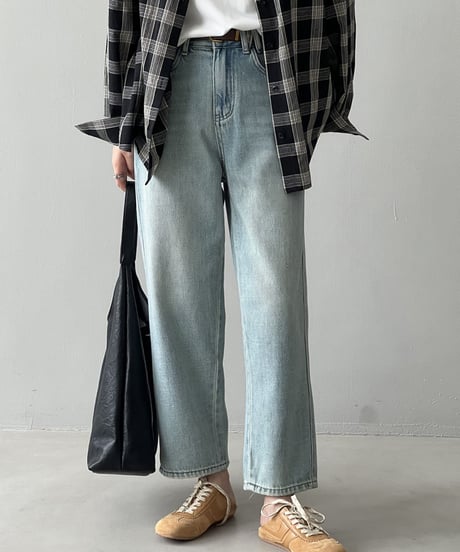 light-blue straight denim　FL2733