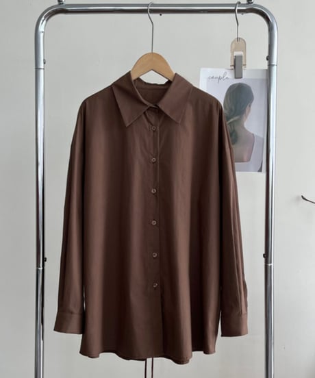 back slit shirt /2color　FL2758