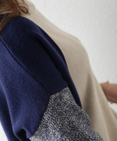 color-coordinated high-neck knit /3color　FL2662