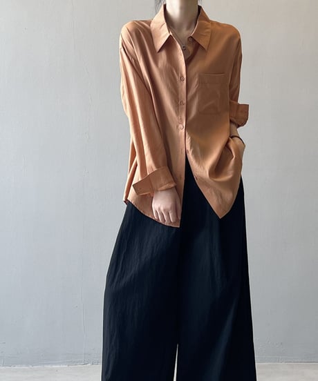 basic loose shirt /4color　FL2735