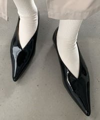 v-cut pointed-toe shoes　FL2275