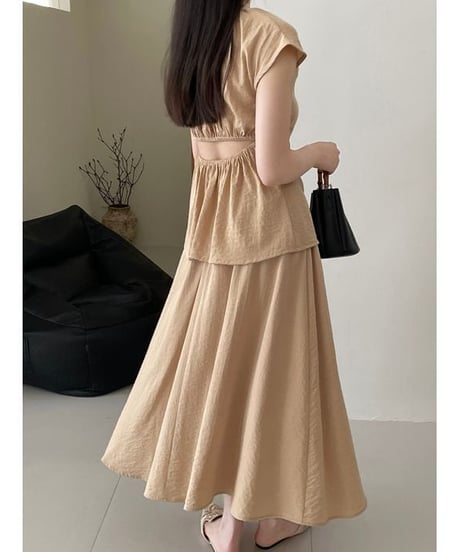 open back tops and skirt set-up　FL2392