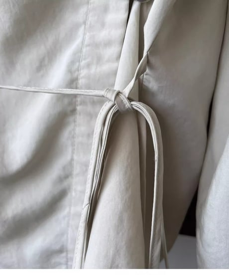draped wrap style blouse /2color　FL2743