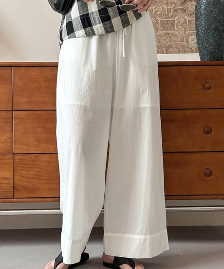 straight wide leg pants /3color　FL2708