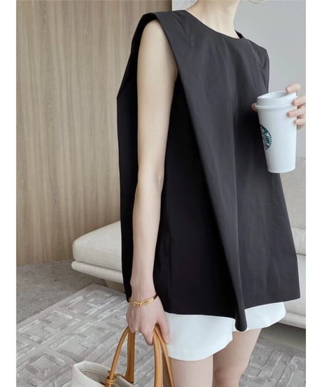 back button design sleeveless /3color　FL2037