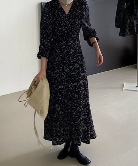 v-neck dot op　FL2166