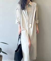 random side slit shirt op /3color　FL2781