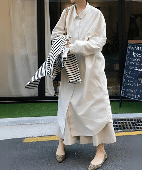 loose long shirt op /3color　FL2499