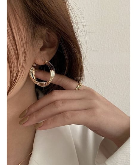 circle hoop earrings　FL2354