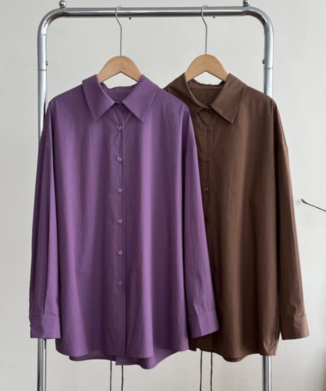 back slit shirt /2color　FL2758