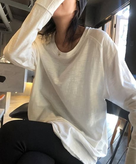mid-length long sleeve t-shirt /3color　FL2595