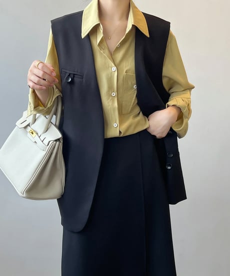 loose silhouette vest　FL2525