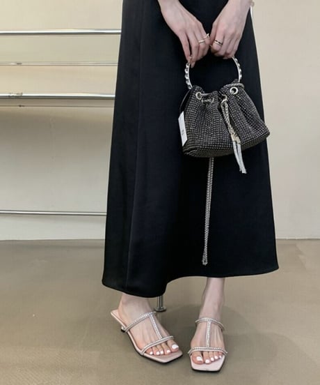 square toe stone sandals /3color　FL2121
