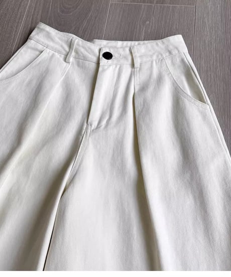 wide leg sickle pants /2color　FL2813