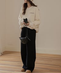 back logo boa fleece pullover /2color　FL3208