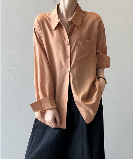 basic loose shirt /4color　FL2735