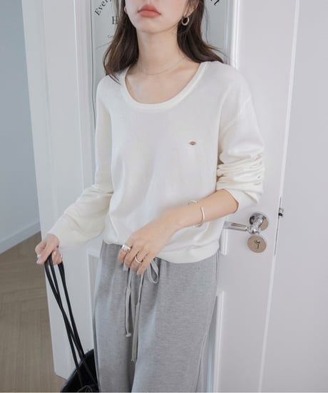 u-neck pullover knit /3color　FL3297